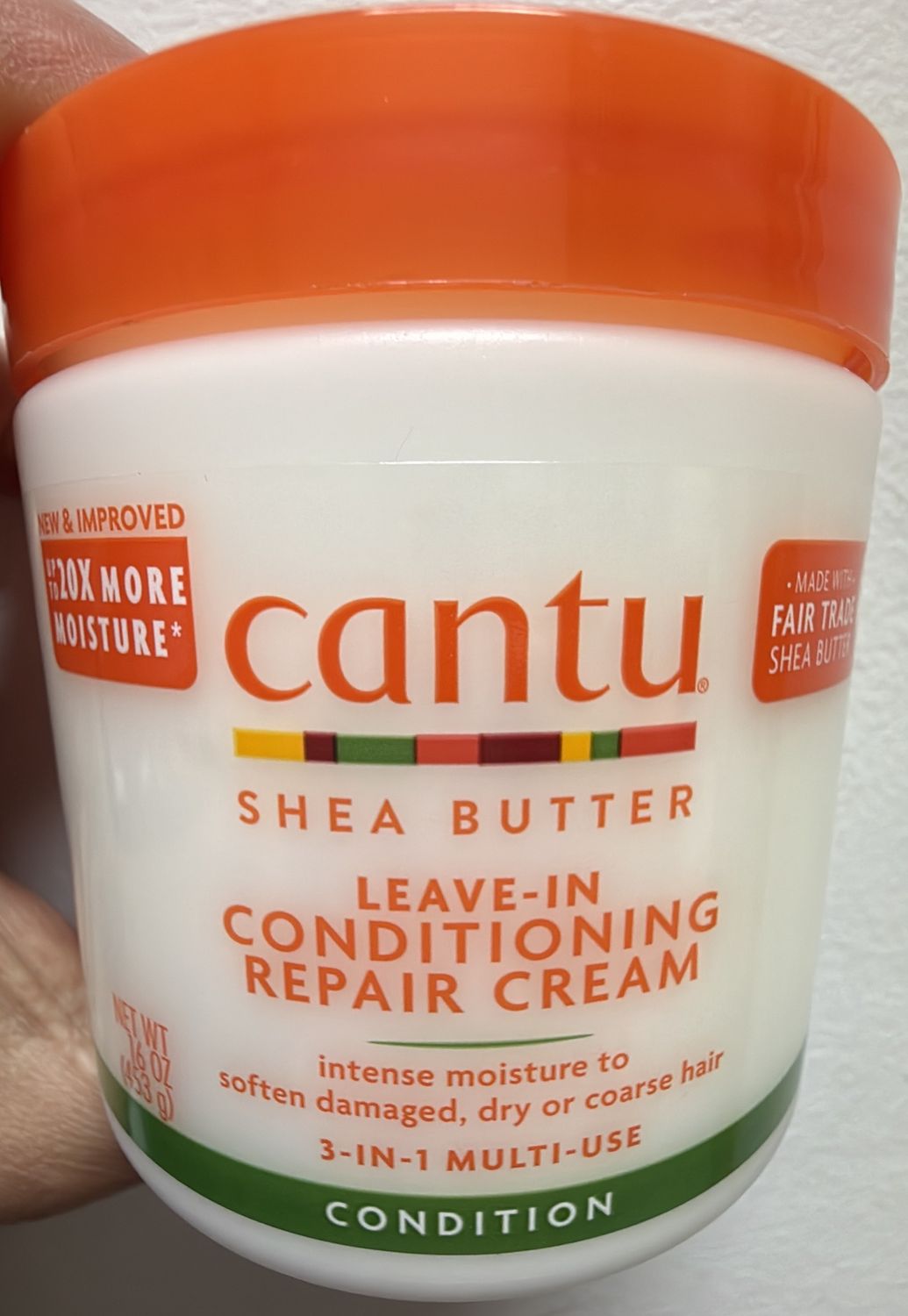 CANTU S/B LV IN COND REPAIR CREAM 16OZ