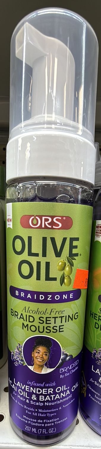 ORS OLIVE OIL BRAID SETTING MOUSSE LVNDR 7OZ