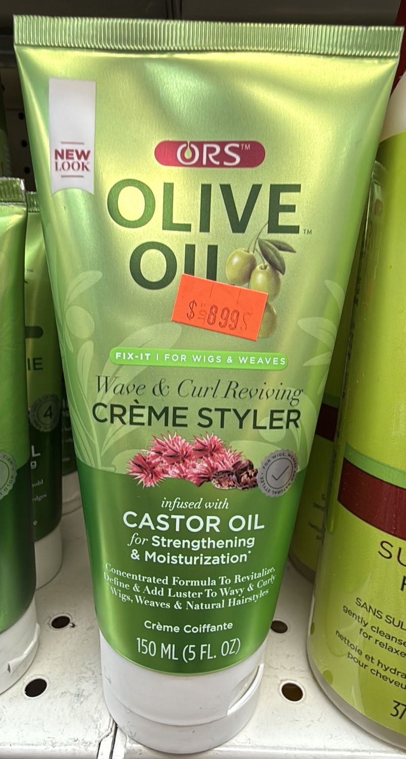 ORS OLIVE OIL CREME STYLER CASTOR OIL 5OZ