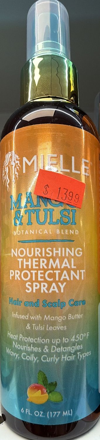 MIELLE MANG/TULSI THERMAL PROTECT SPRAY 6OZ
