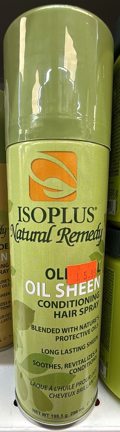 ISOPLUS OIL SHEEN COND HAIR SPRAY 7OZ