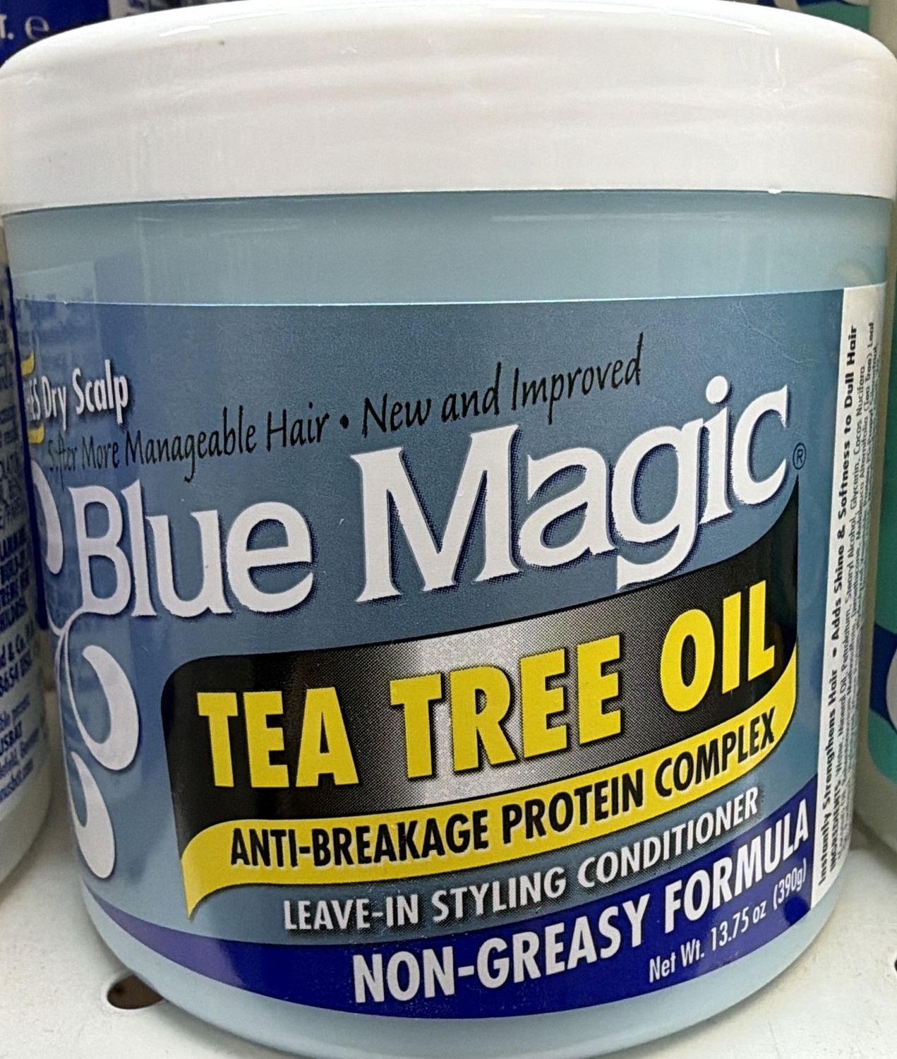 BLUE MAGIC TEA TREE OIL LV IN COND 13.75OZ