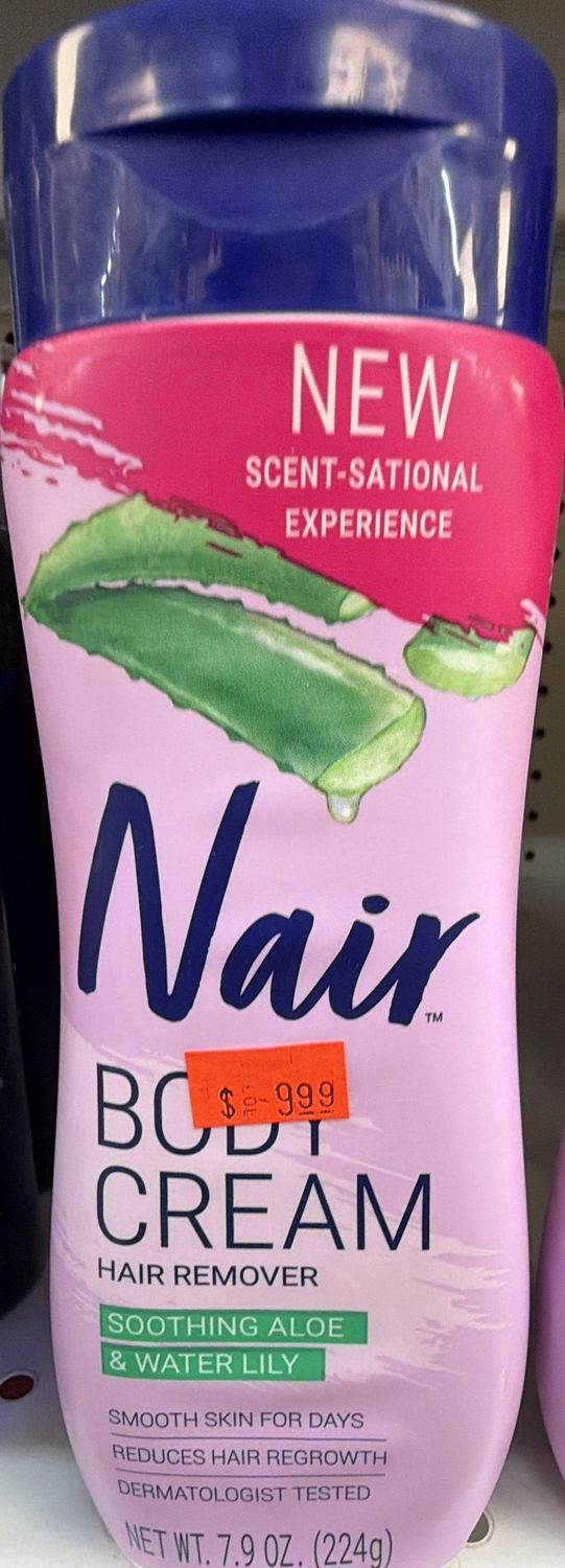 NAIR BODY CREAM ALOE &amp; WATER LILY 7.9OZ
