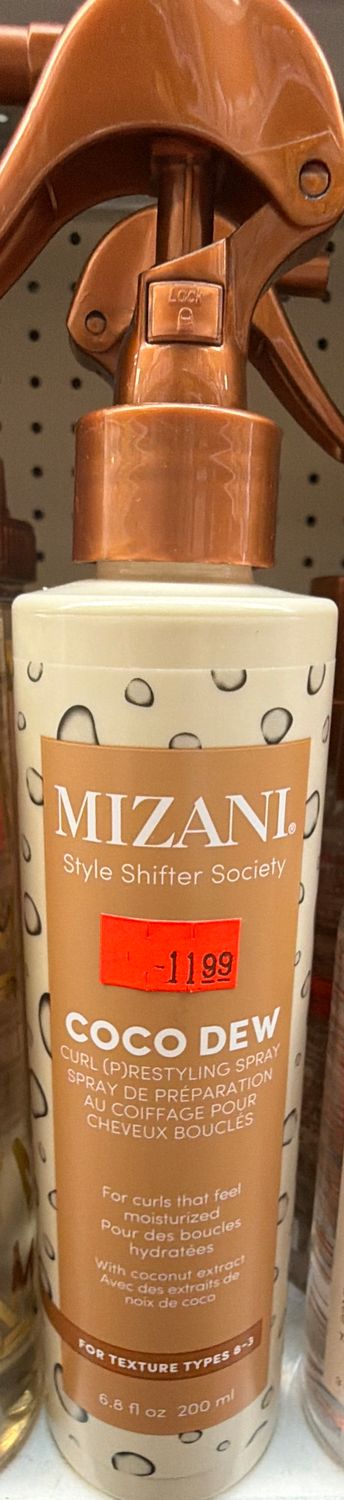 MIZANI COCO DEW CURL RESTYLE SPRAY 6.8OZ