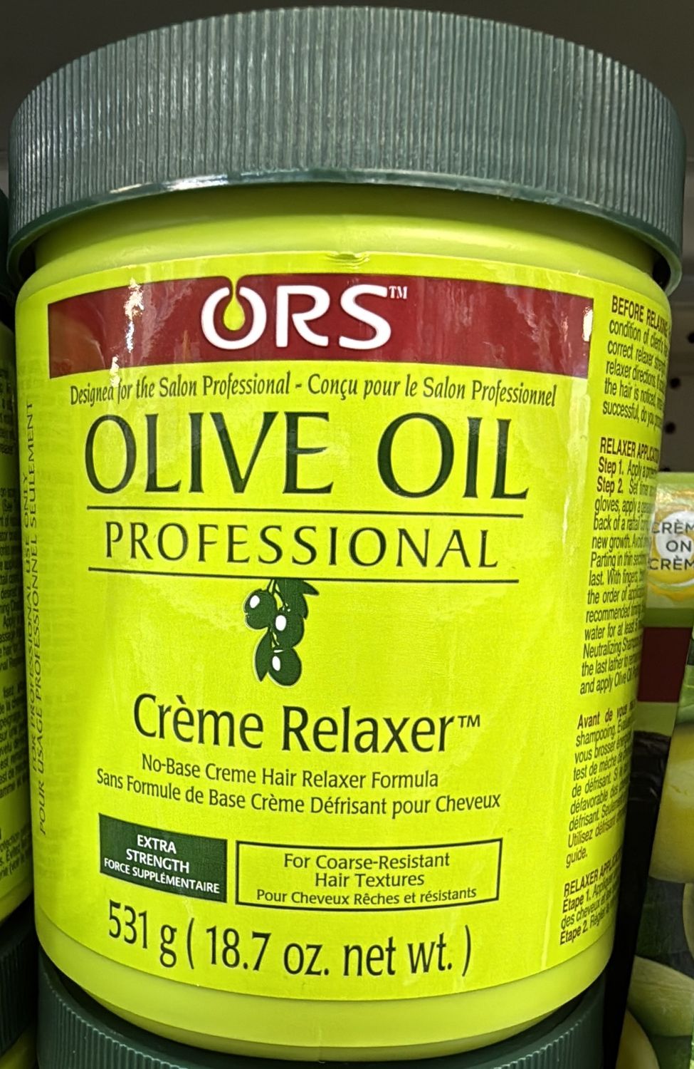 ORS OLIVE OIL CRM RELAXER EX STRENGTH 18.7OZ