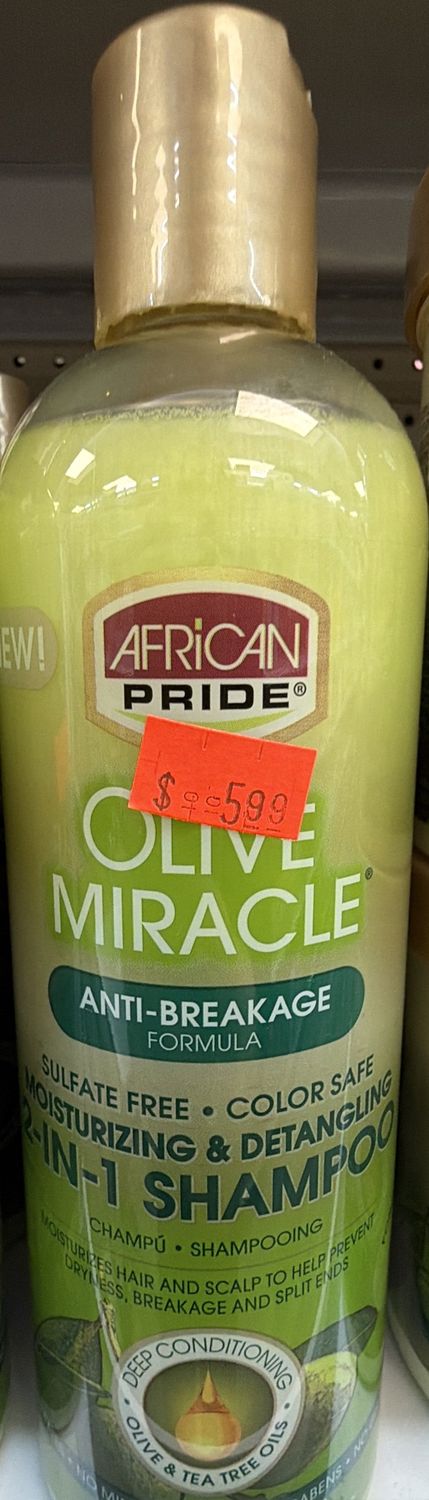 A/P OLIVE MIRACLE 2N1 SHAMPOO 12OZ