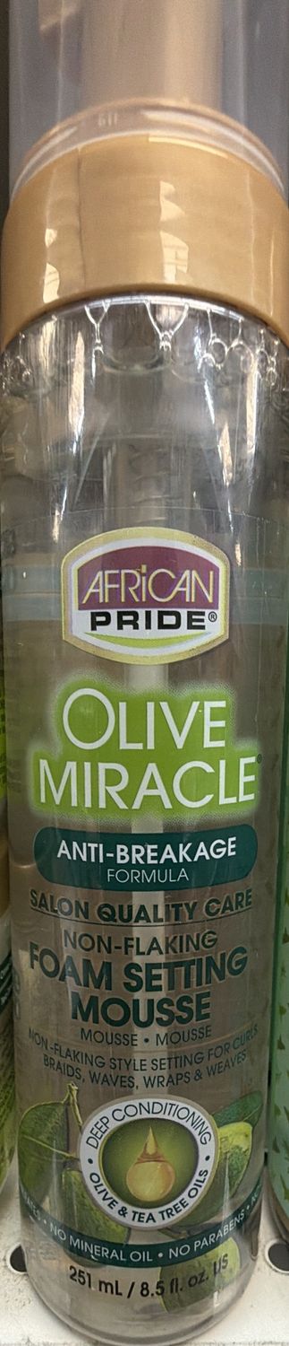 A/P OLIVE MIRACLE FOAM SETTING MOUSSE 8.5OZ