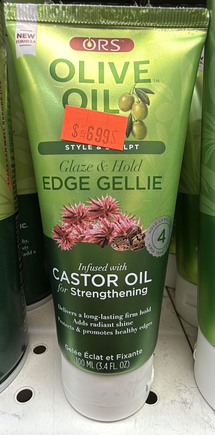 ORS OLIVE OIL EDGE GELLIE CASTOR OIL 3.4OZ