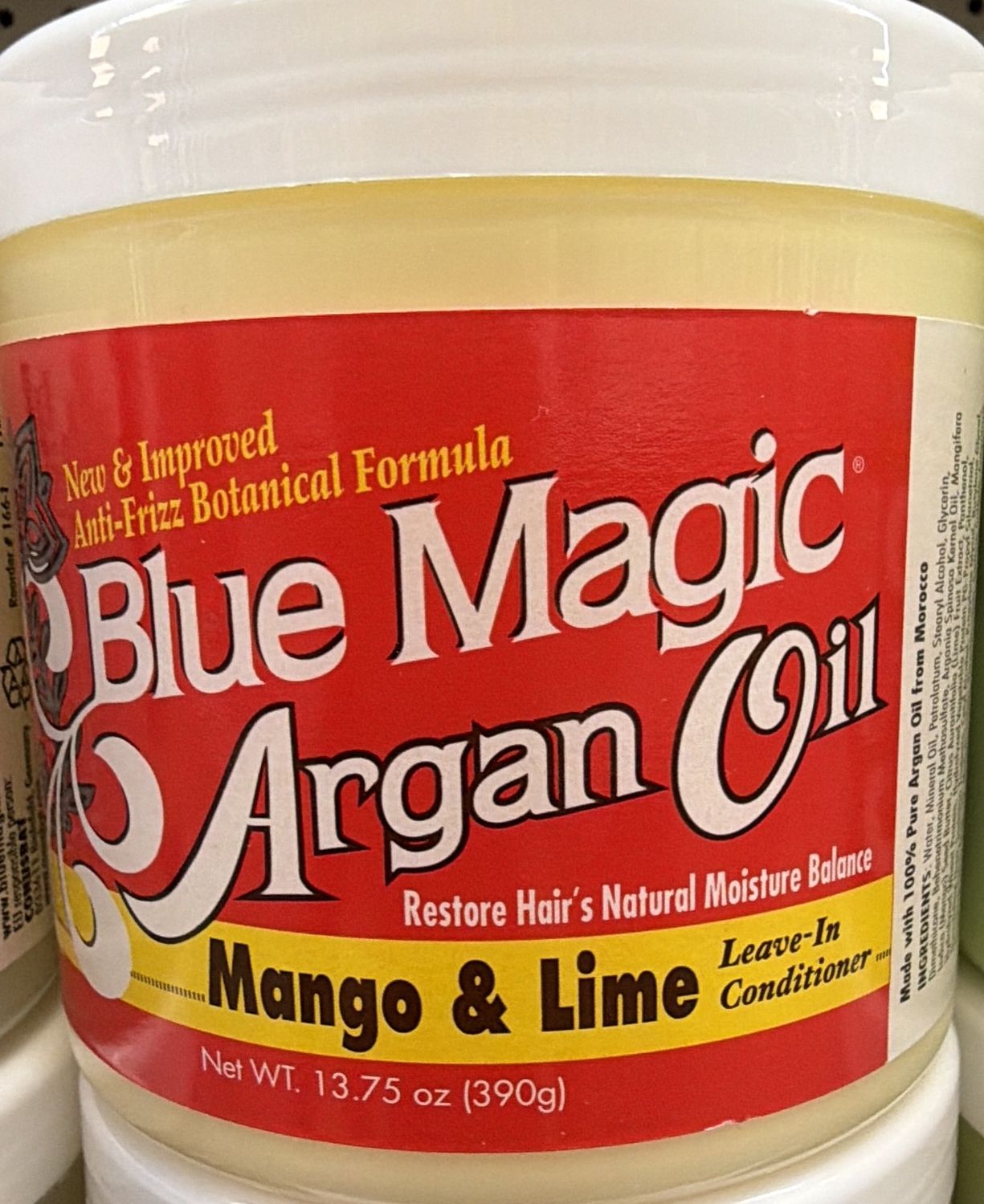 BLUE MAGIC ARGAN OIL LV IN COND 13.75OZ