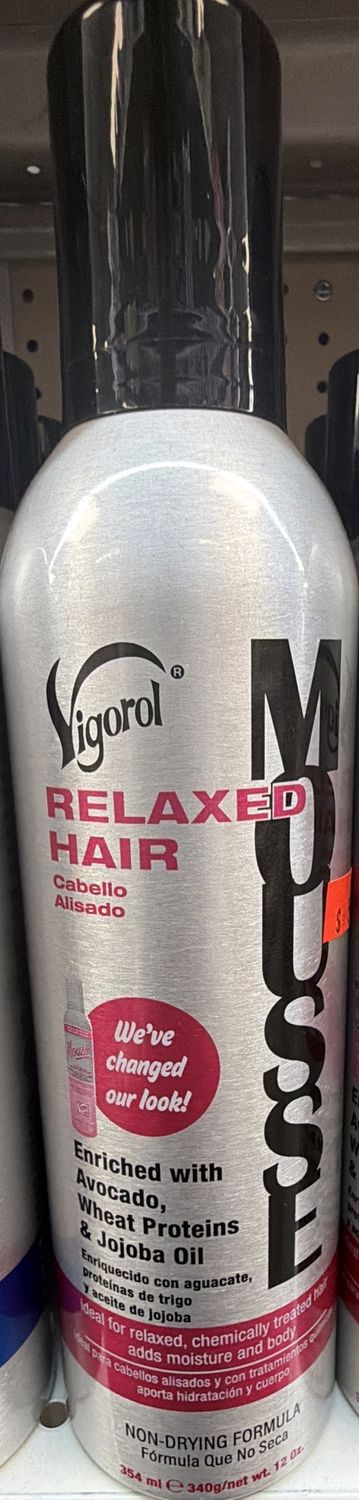 VIGOROL MOUSSE RELAXED HAIR 12OZ