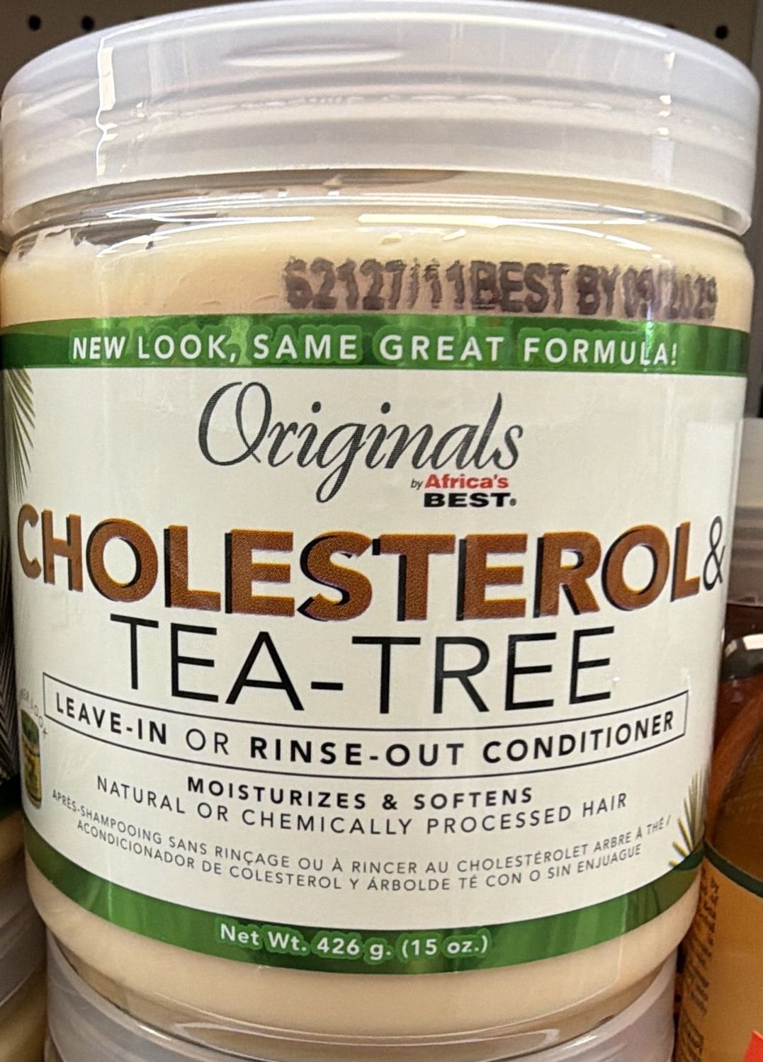 AB ORG CHOLESTEROL &amp; T-TREE LV IN COND 15OZ