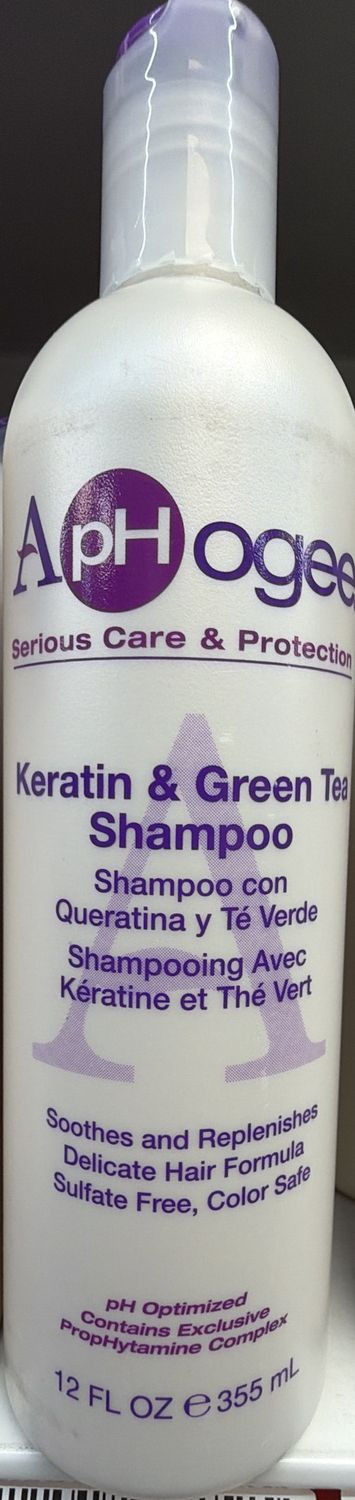 APHOGEE KERATIN GREEN TEA SHAMPOO 12OZ