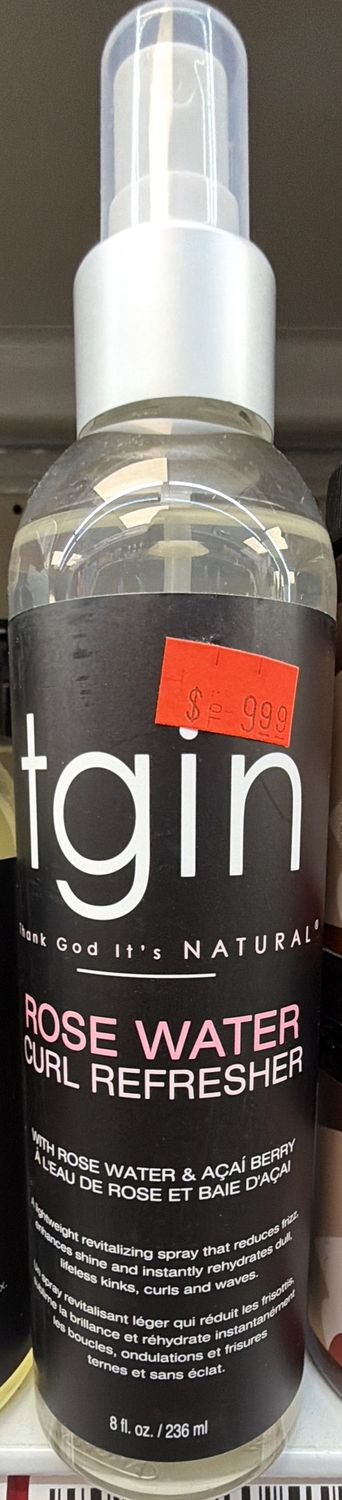 TGIN ROSE WATER CURL REFRESHER 8OZ