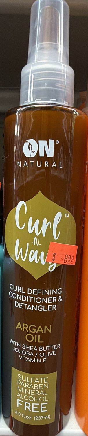 ON NATURAL ARGAN OIL DETANGLER 8OZ