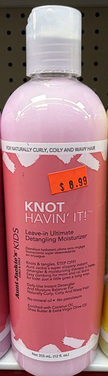 AUNT J KIDS KNOT HAVIN IT DETANGLE MOIST 12OZ
