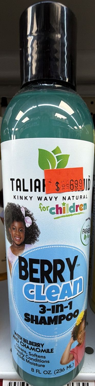 TALIAH WAAJID CHILD BERRY CLEAN 3N1 SHAMP 8OZ