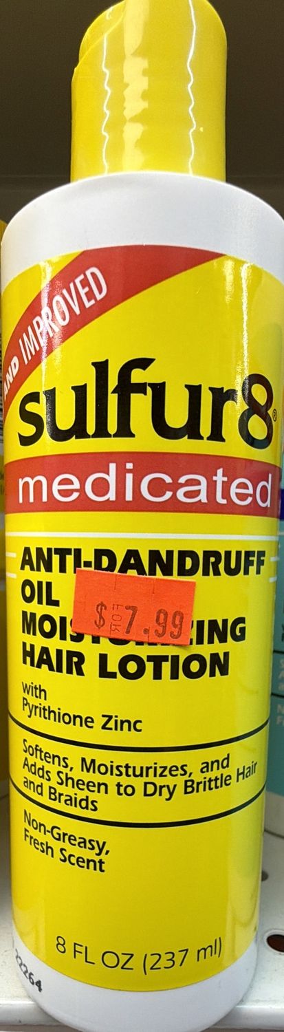 SULFUR8 ANTI DANDRUFF MOIST HAIR LOTION 8OZ