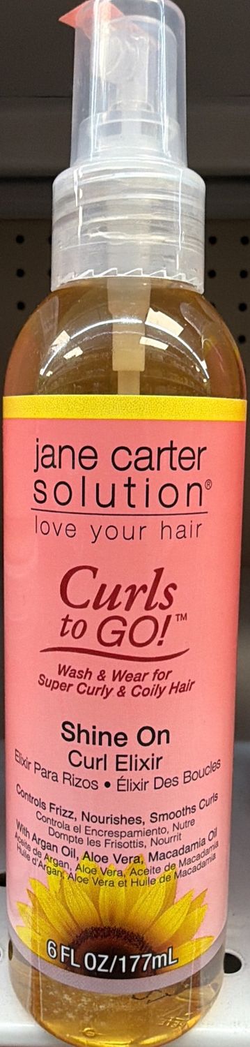 JCS CURLS TO GO SHINE ON CURL ELIXIR 6OZ
