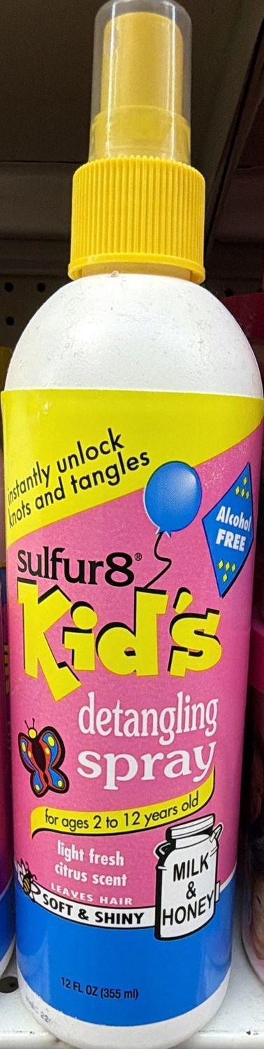 SULFUR8 KIDS DETANGLING SPRAY 12OZ