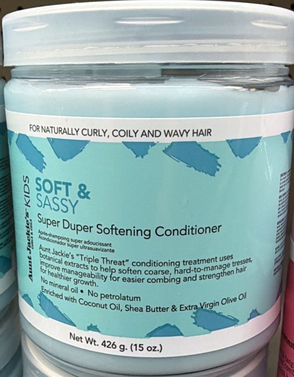 AUNT J KIDS SOFT &amp; SASSY CONDITIONER 15OZ