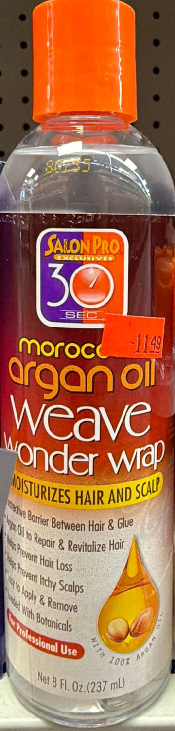 SALON PRO 30 SEC WEAVE WONDER WRAP CLEAR 8OZ