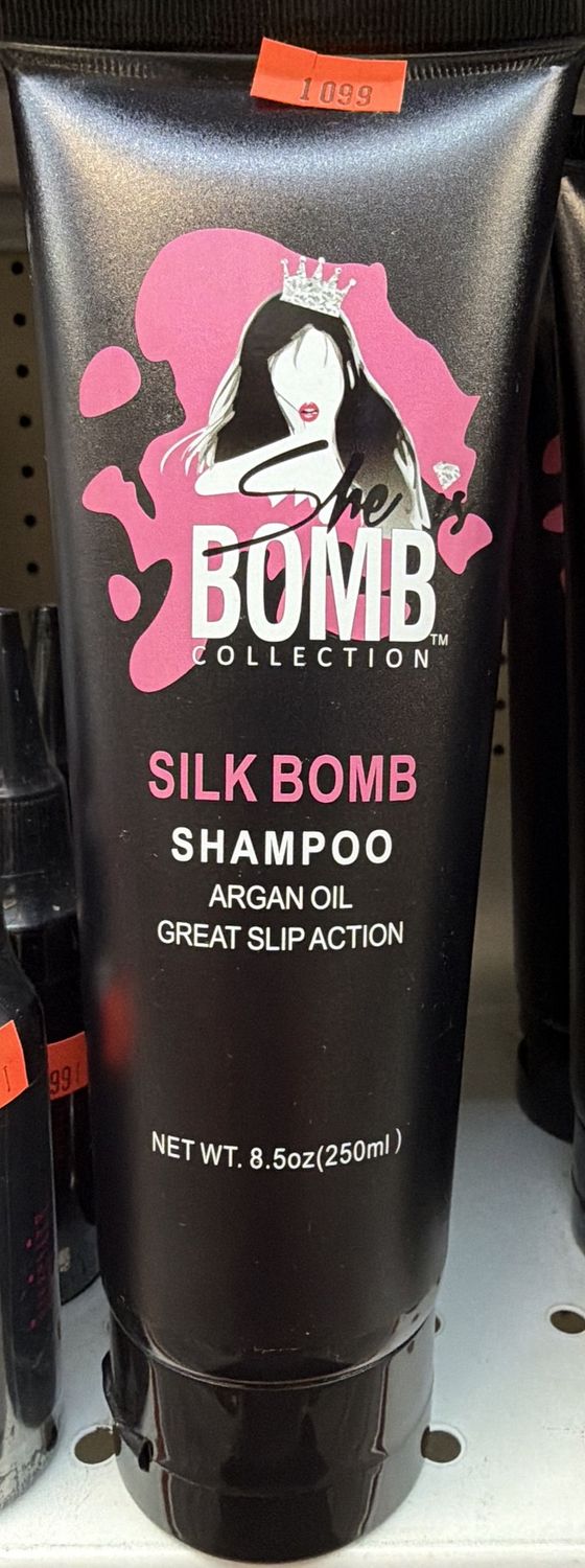 SHE IS BOMB SILK BOMB SHAMPOO 8.5OZ