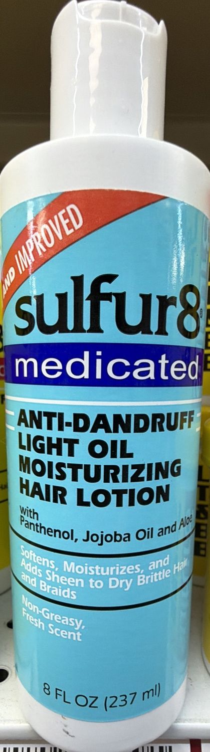 SULFUR8 ANTI DANDRUFF OIL HAIR LOTION 8OZ