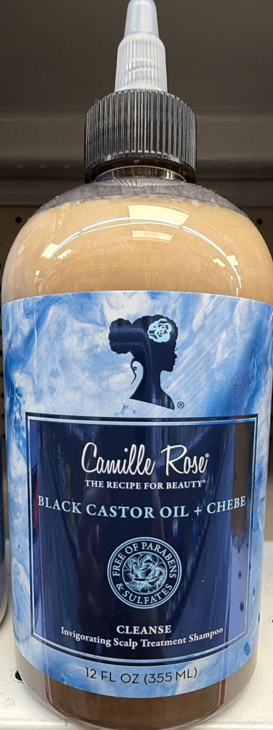 CAMILLE ROSE BLK CASTOR OIL CHEBE CLEANSE 12OZ