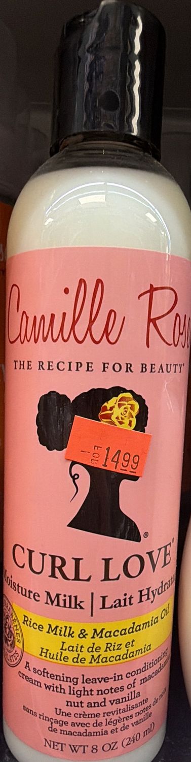 CAMILLE ROSE CURL LOVE MOISTURE MILK 8OZ