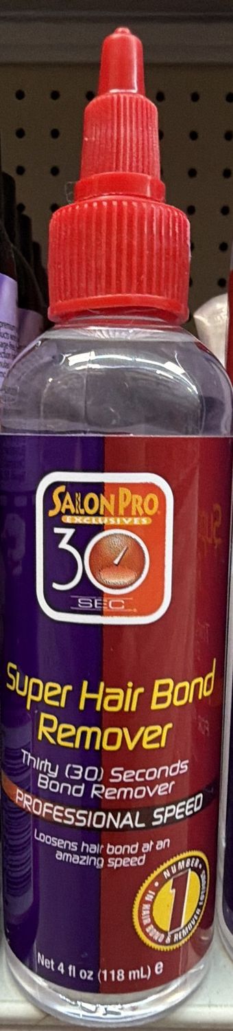 SALON PRO 30 SEC SUPER HAIR BOND REMOVER 4OZ