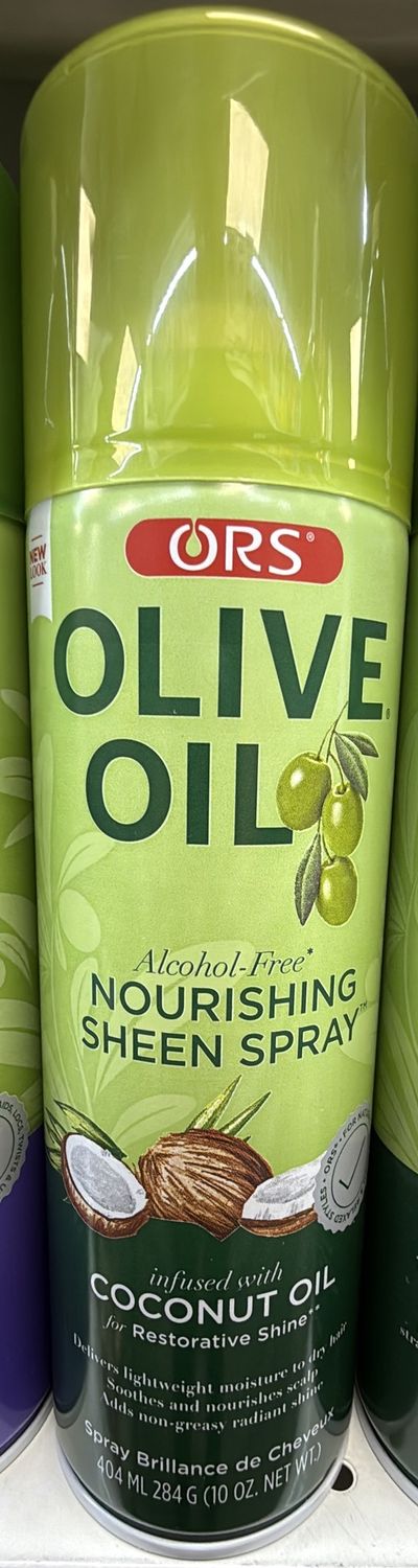 ORS OLIVE OIL COCO OIL SHEEN SPRAY 10OZ