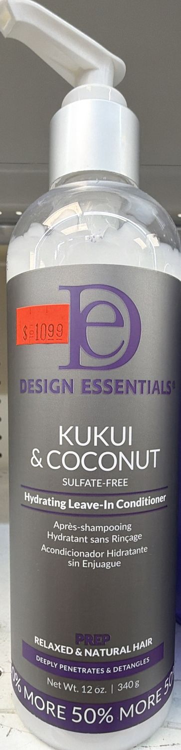 D/E KUKUI COCONUT LEAVE IN COND 12OZ