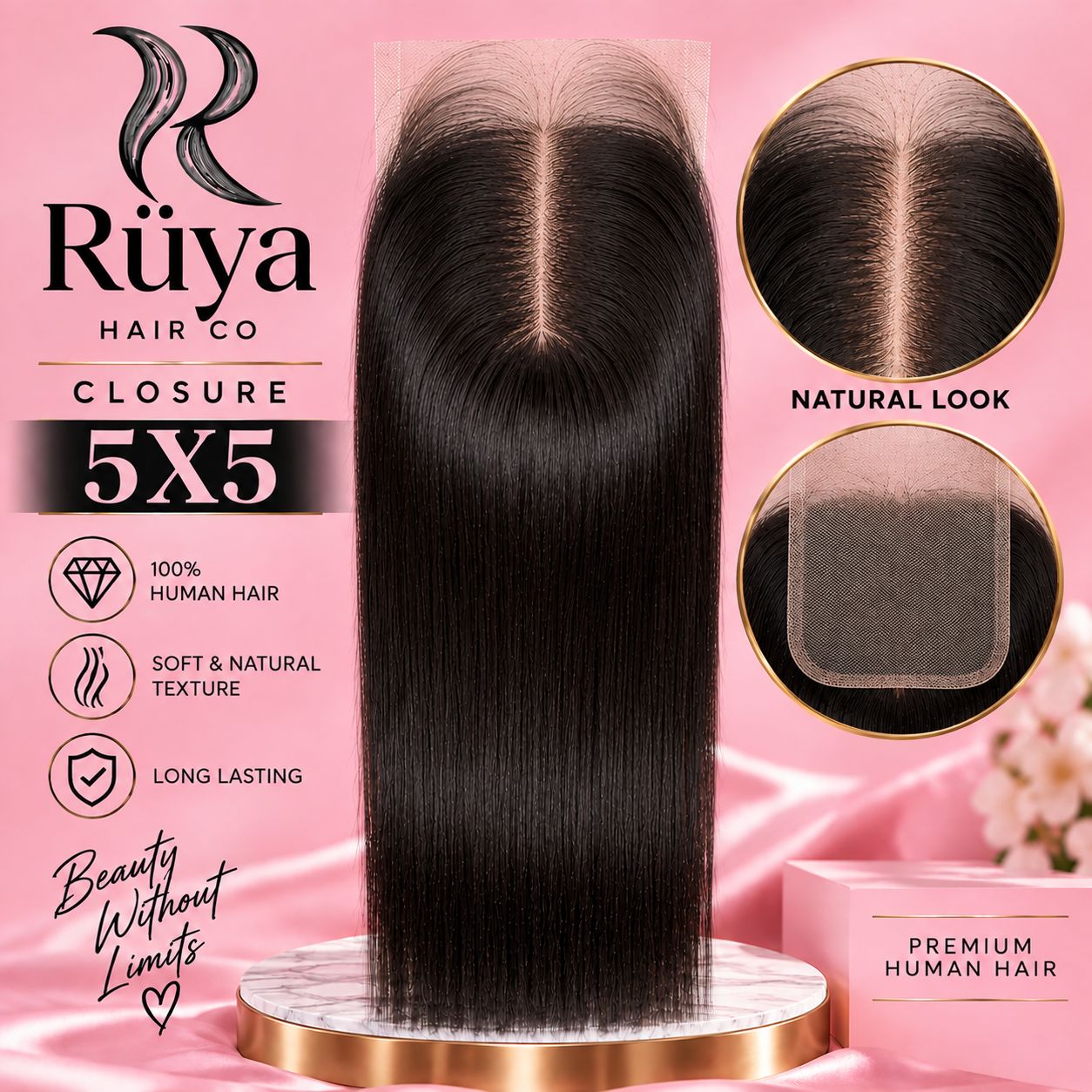 RÜYA 5X5 NATURAL CLOSURES