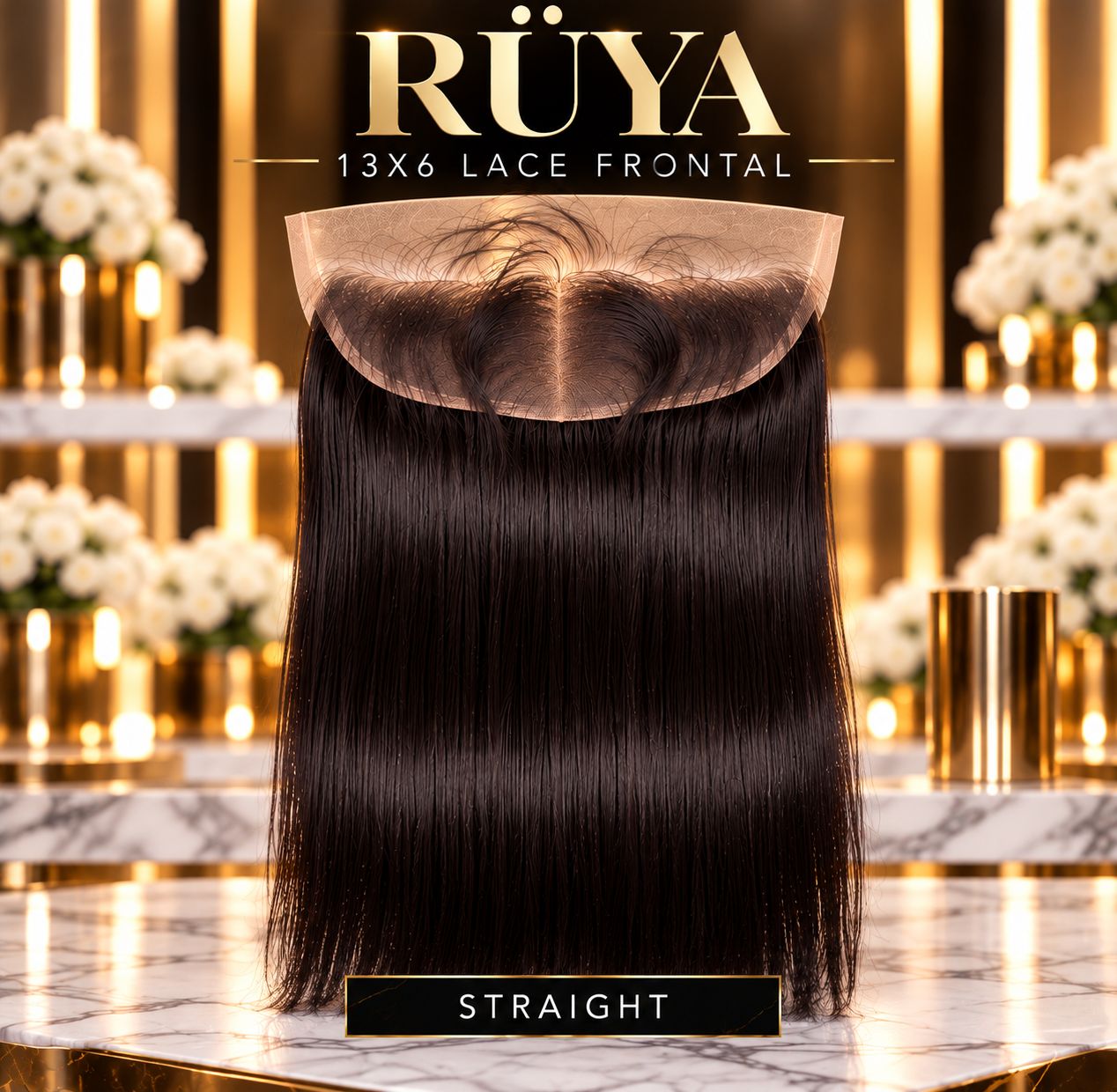 RÜYA 13X6 NATURAL FRONTALS, LENGTH &amp; TEXTURE: 12" STRAIGHT