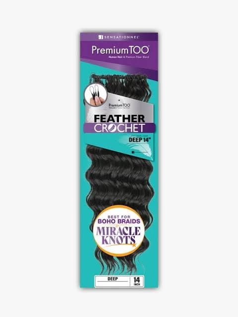 HH FEATHER CROCHET DEEP 14" (PREMIUM TOO)