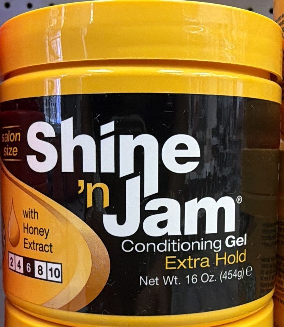 SHINE N JAM GEL EX HOLD YELLOW 16OZ