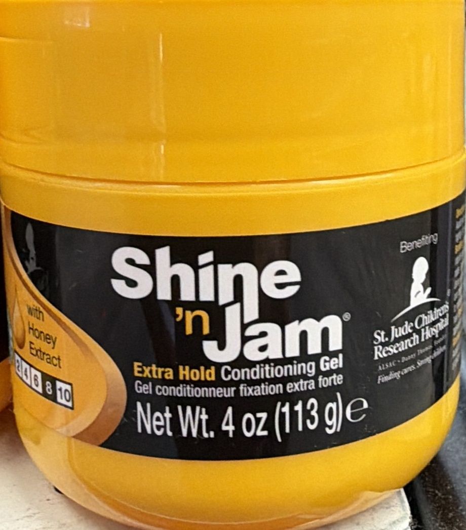 SHINE N JAM GEL EX HOLD YELLOW 4OZ