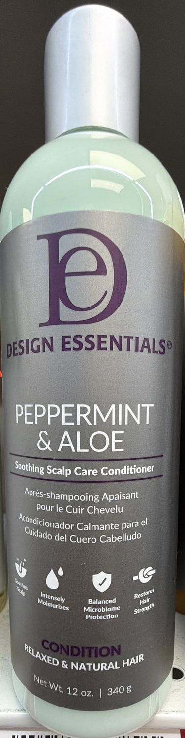 D/E PEPPERMINT &amp; ALOE SOOTHING SCALP CARE CONDITIONER 12OZ