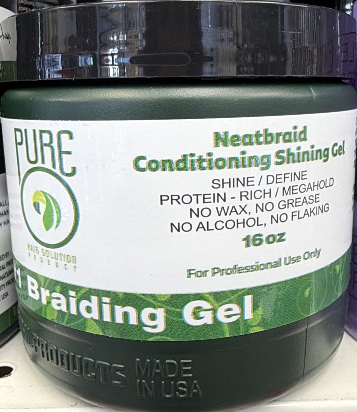 PURE O NEAT BRAID CONDITIONING GEL 16OZ