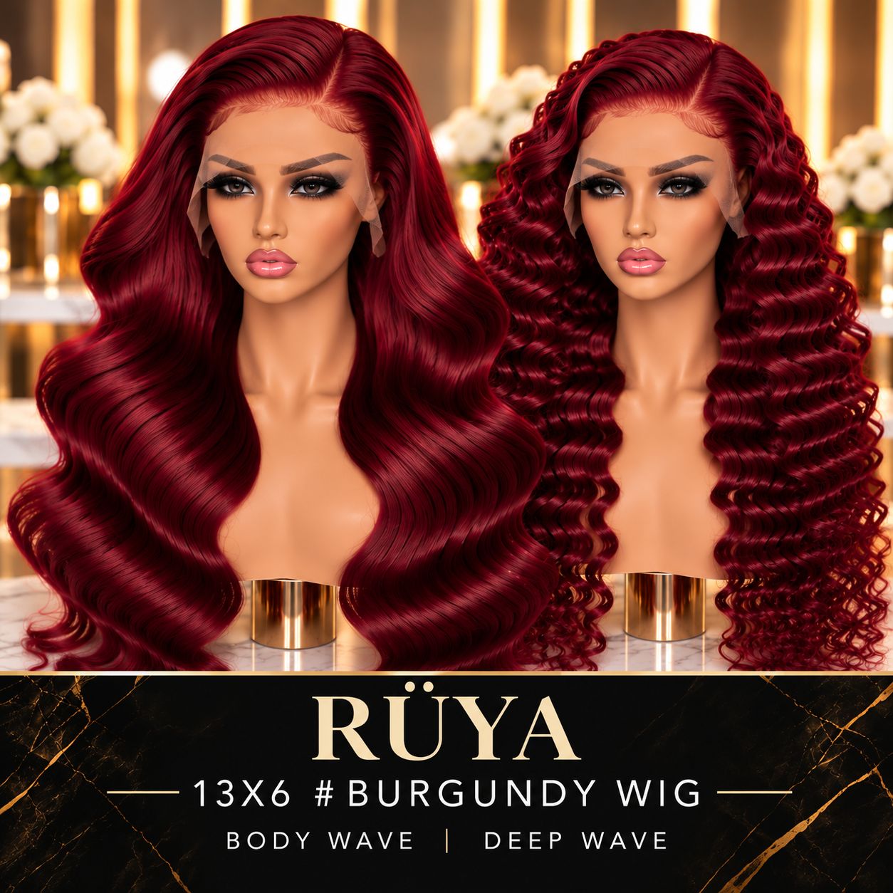RÜYA 13X6 BURGUNDY WIGS