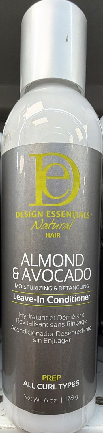 D/E ALM AVOCADO MOISTURIZING DETANGLING LEAVE IN CONDITIONER 6OZ