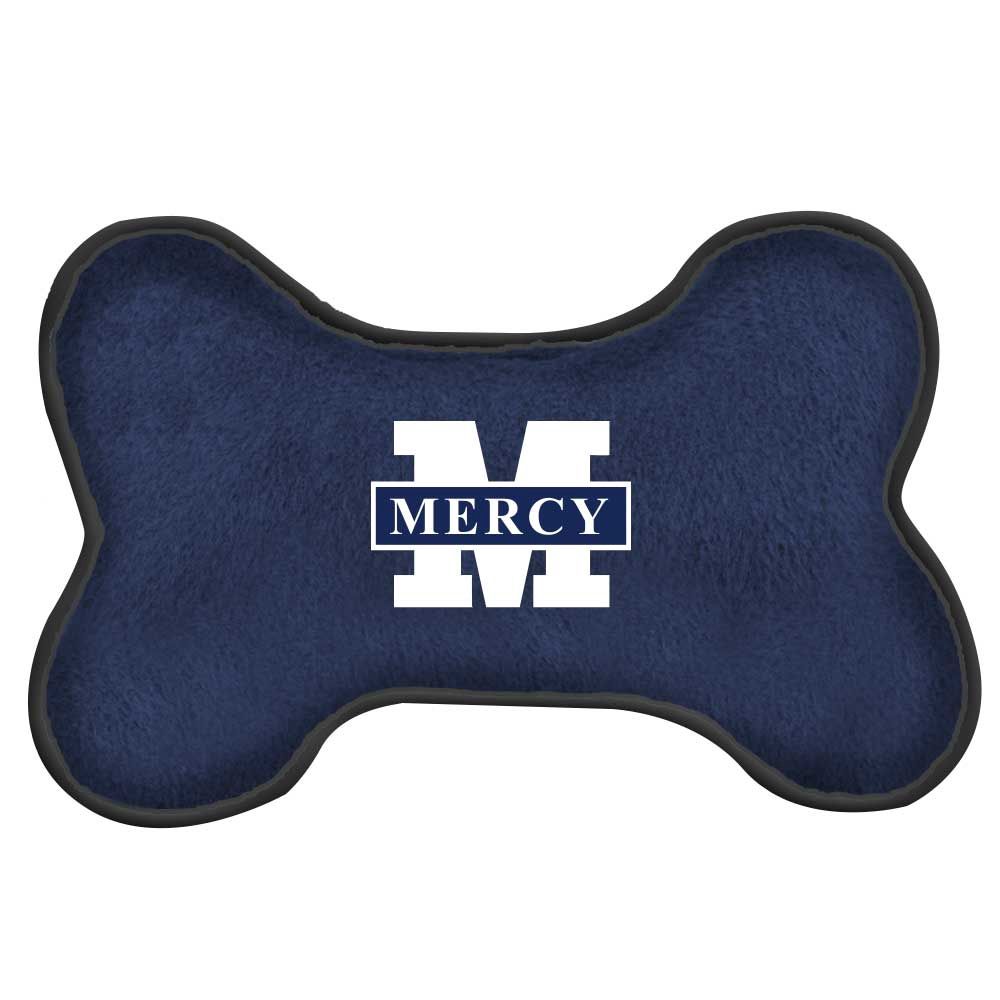 Embroidered Bone Squeak Toy, Sizes: Small