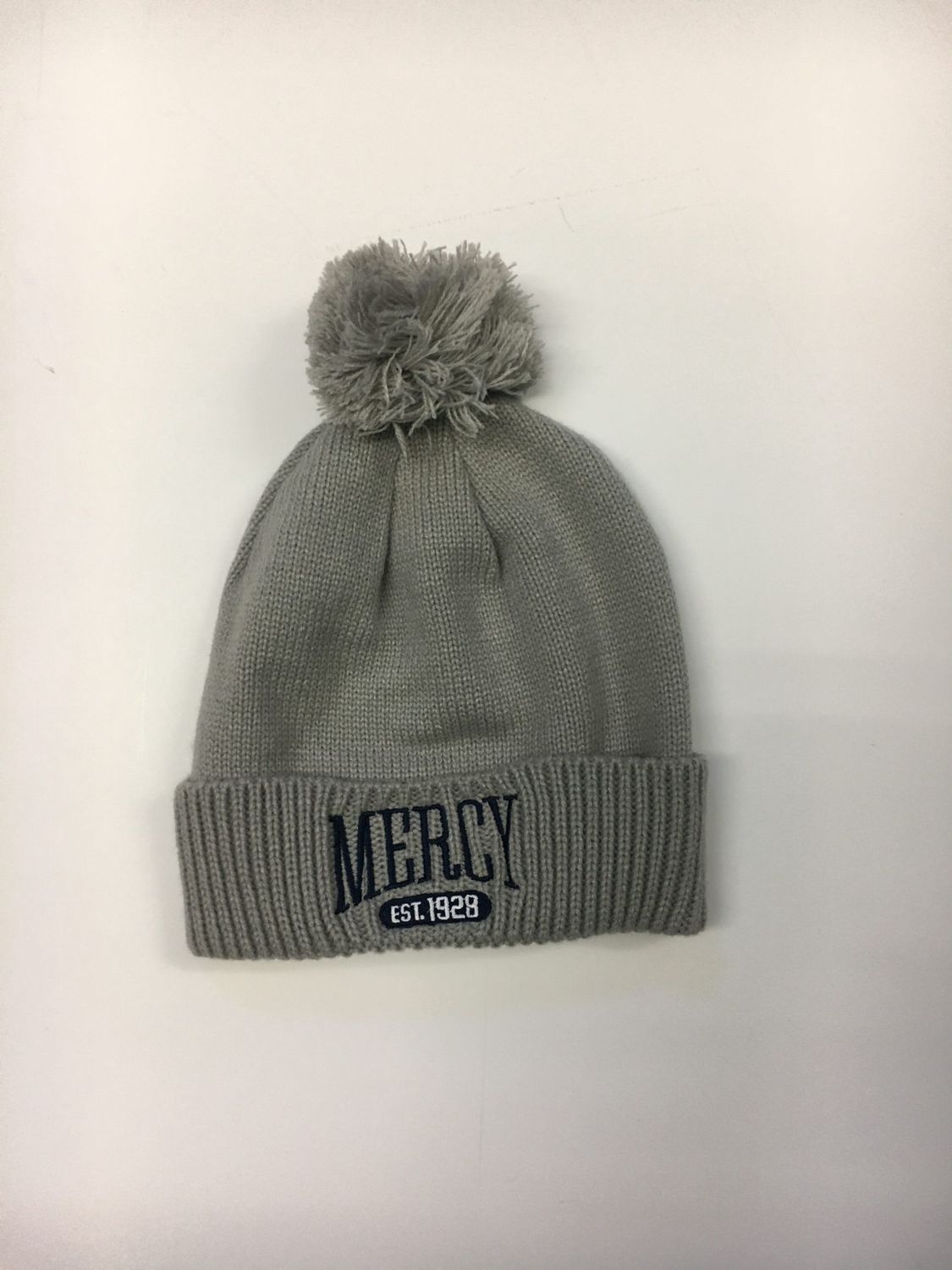 Winter Beanie with Pom(grey)