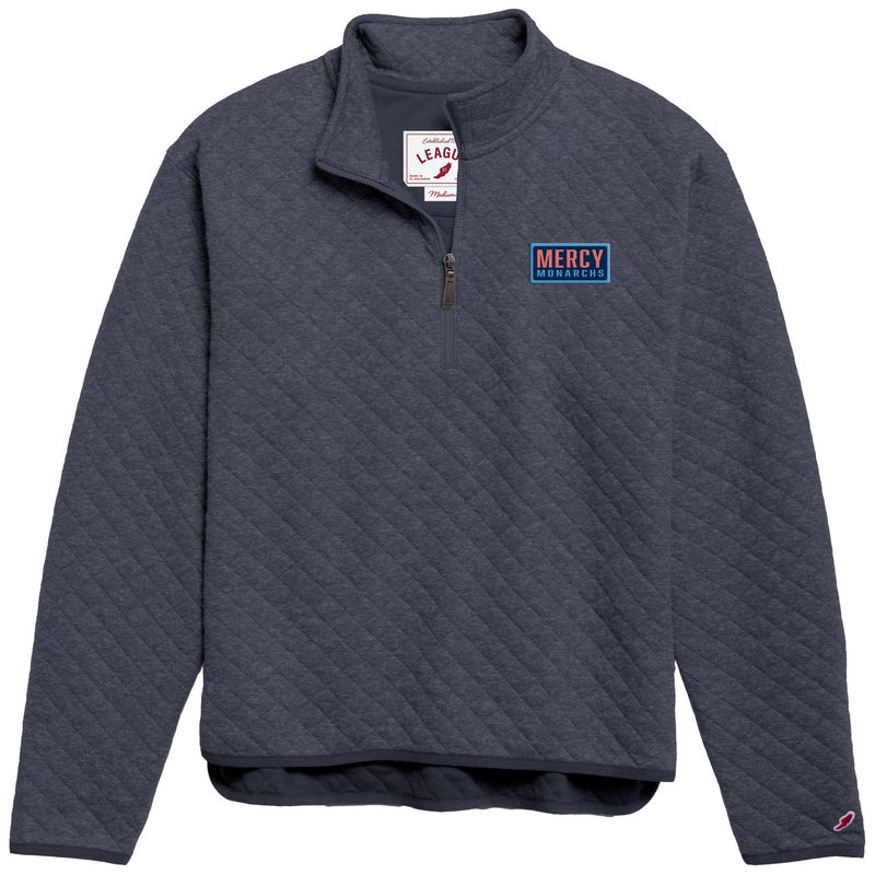 League Highland Quarter Zip(Heather spring navy)