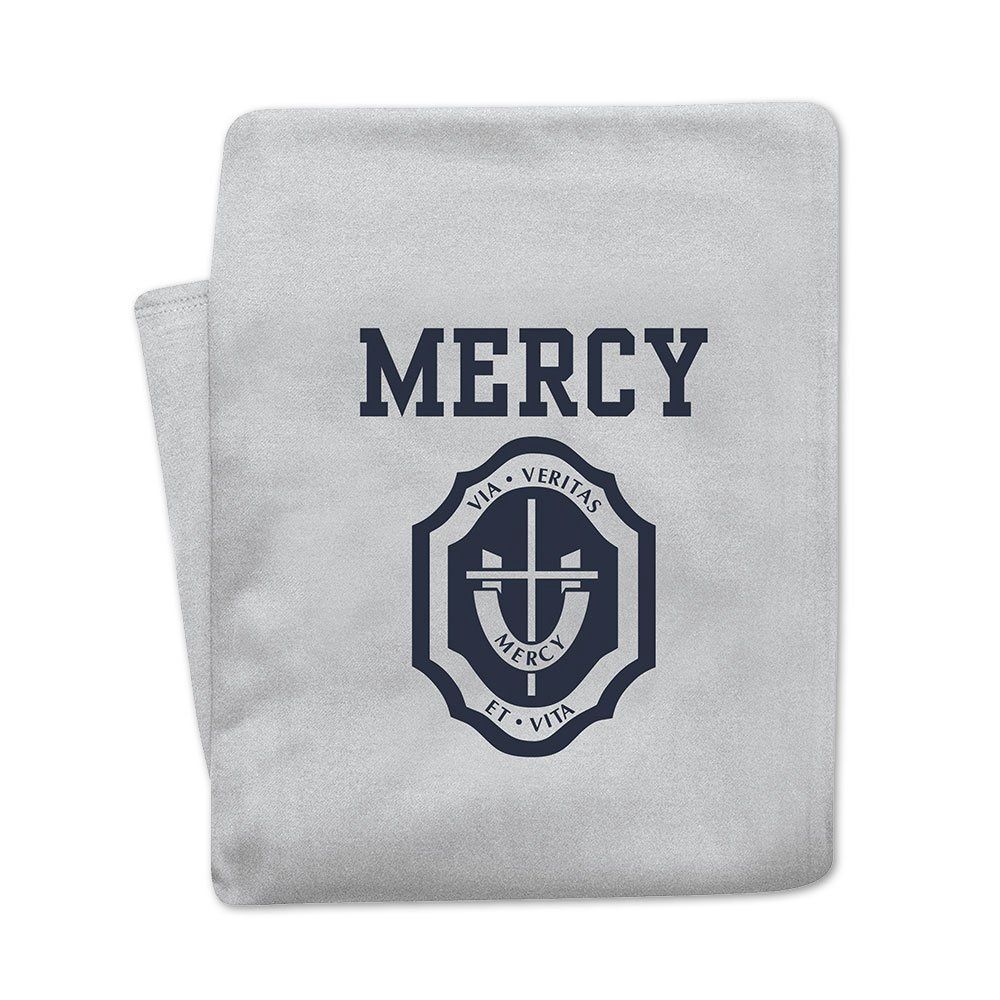 Mercy Crest Sweatshirt Blanket(grey)