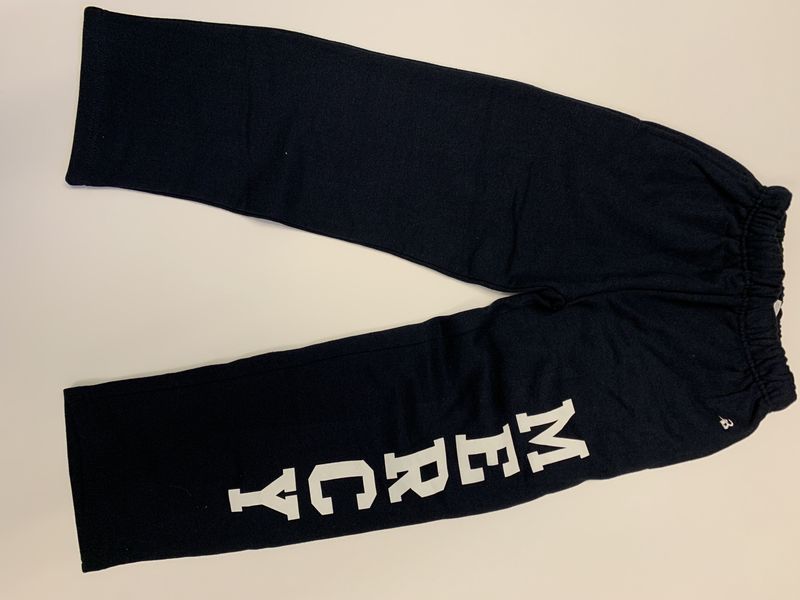 Unisex Badger Open Bottom Youth Sweat Pant(Navy)