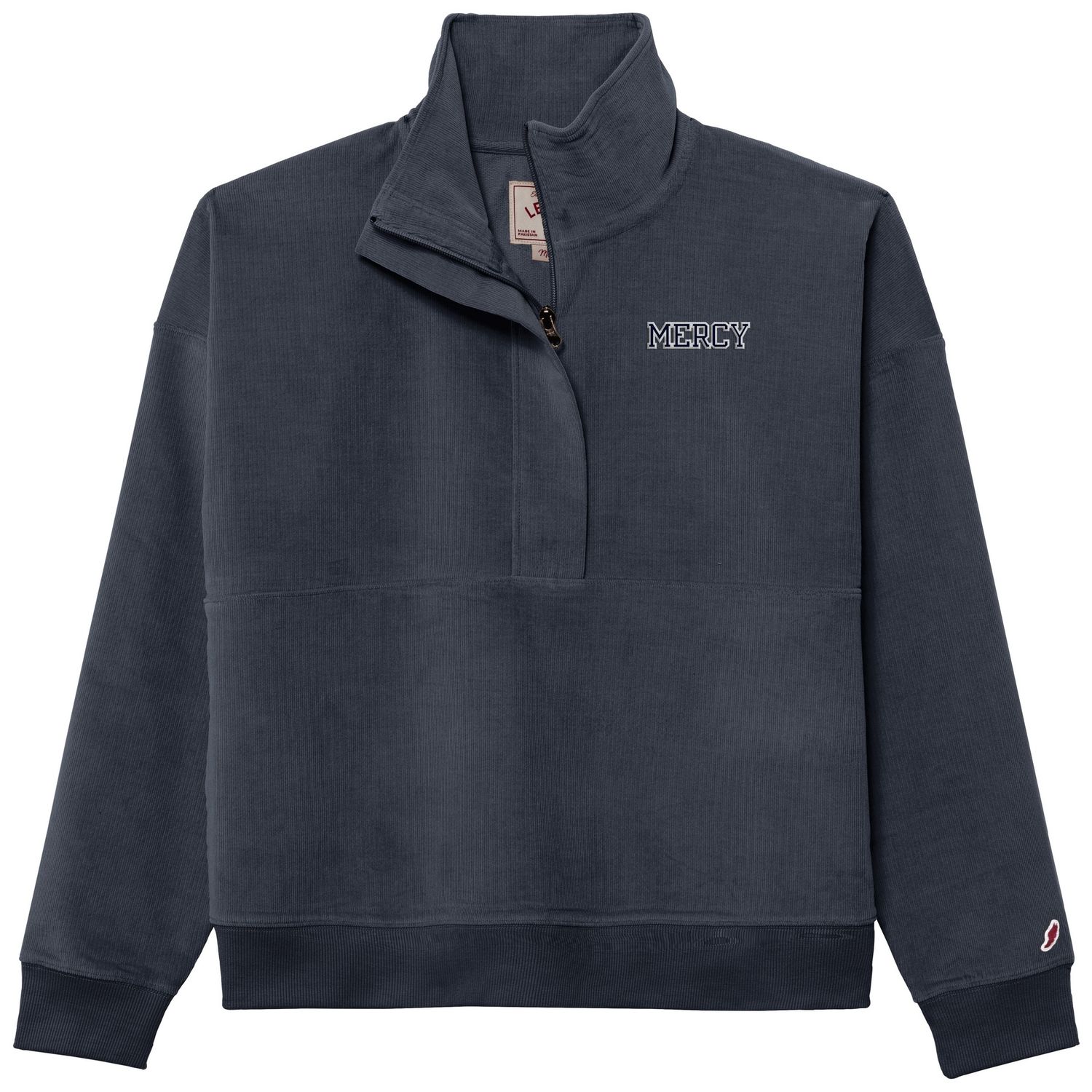 League Cord Women's Half Zip (Navy)
