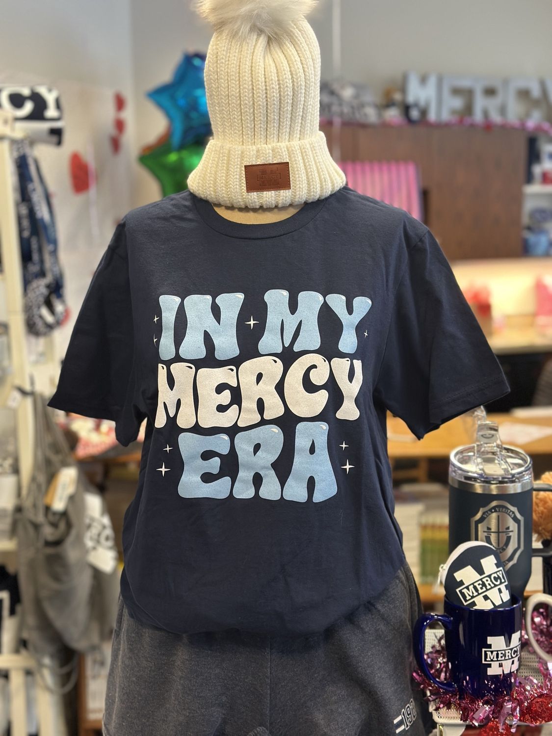 Youth In My Mercy Era tee (navy)