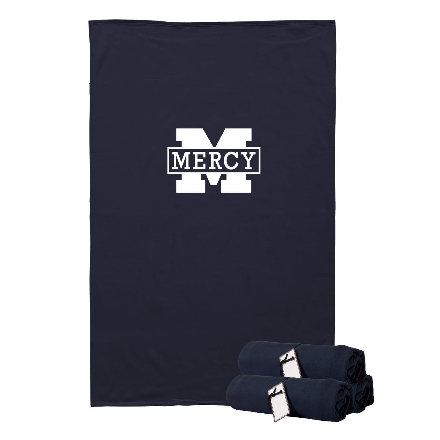 Mblock sweatshirt blanket(Navy)