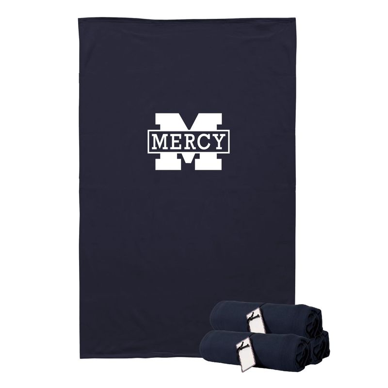 Mblock sweatshirt blanket(Navy)